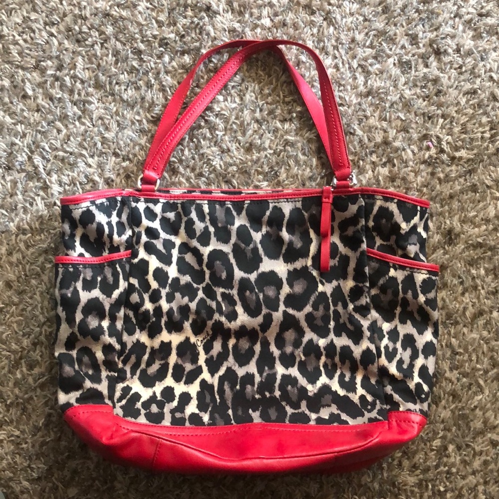 Coach red leopard set-rare, hard to find, amazing!